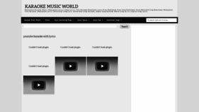 What Karaokemusicworld.blogspot.com website looked like in 2020 (3 years ago)