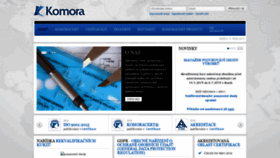 What Komoracert.cz website looked like in 2020 (3 years ago)