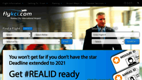 What Kcairports.com website looked like in 2020 (3 years ago)