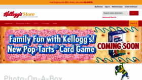 What Kelloggstore.com website looked like in 2020 (3 years ago)