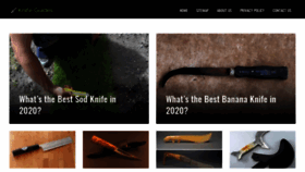 What Knifeguides.com website looked like in 2020 (3 years ago)