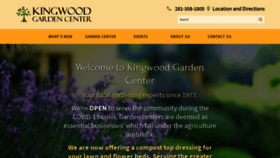 What Kingwoodgardencenter.com website looked like in 2020 (3 years ago)