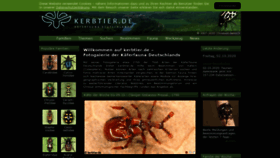 What Kerbtier.de website looked like in 2020 (3 years ago)