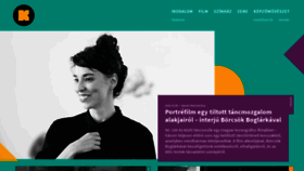 What Kortarsonline.hu website looked like in 2020 (3 years ago)