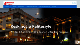 What Keskinogluinsaat.com website looked like in 2020 (3 years ago)