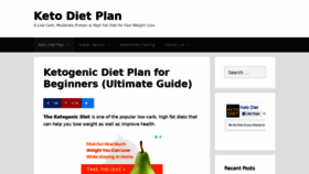 What Ketodietplan.info website looked like in 2020 (3 years ago)