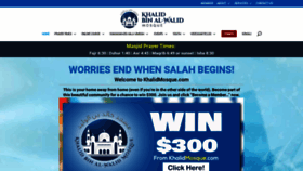 What Khalidmosque.com website looked like in 2020 (3 years ago)