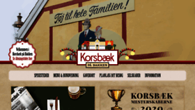 What Korsbaek-bakken.dk website looked like in 2020 (3 years ago)