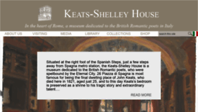 What Keats-shelley-house.org website looked like in 2020 (3 years ago)