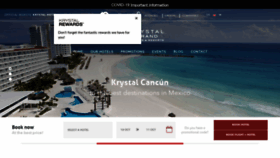What Krystal-hotels.com website looked like in 2020 (3 years ago)