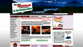 What Kootenays-bc.com website looked like in 2020 (3 years ago)