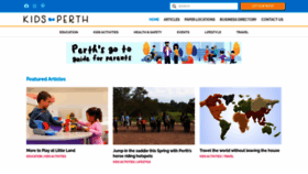 What Kidsinperth.com website looked like in 2020 (3 years ago)