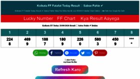 What Kolkataffr.in website looked like in 2020 (3 years ago)