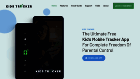What Kidstracker.io website looked like in 2020 (3 years ago)