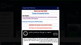 What Kfueit.edu.pk website looked like in 2020 (3 years ago)