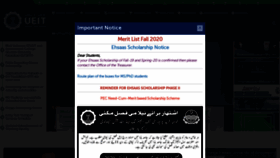 What Kfueit.edu.pk website looked like in 2020 (5 years ago)