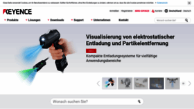 What Keyence.de website looked like in 2020 (3 years ago)