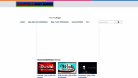 What Kapuso-shows.blogspot.com website looked like in 2020 (3 years ago)