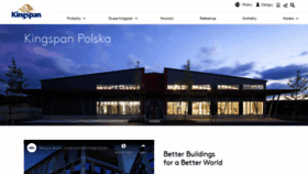 What Kingspan.pl website looked like in 2020 (3 years ago)