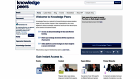 What Knowledgepeers.com website looked like in 2020 (3 years ago)