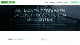 What Kropman.nl website looked like in 2020 (3 years ago)