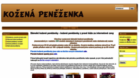 What Kozenapenezenka.cz website looked like in 2020 (3 years ago)