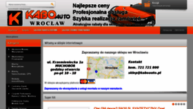 What Kaboauto.pl website looked like in 2020 (5 years ago)