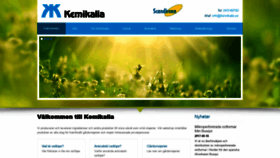 What Kemikalia.se website looked like in 2020 (3 years ago)