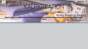 What Kalpkreation.com website looked like in 2020 (3 years ago)