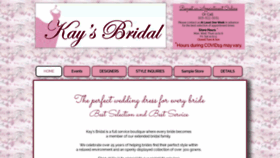 What Kaysbridal.com website looked like in 2020 (3 years ago)