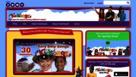 What Kidsongs.com website looked like in 2020 (3 years ago)