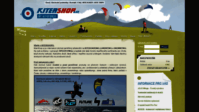 What Kitershop.cz website looked like in 2020 (3 years ago)