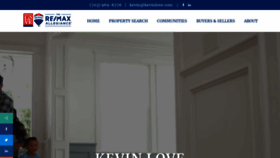 What Kevinlove.com website looked like in 2020 (3 years ago)