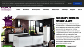 What Keukendepot.nl website looked like in 2020 (3 years ago)