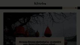 What Kfetele.ro website looked like in 2020 (3 years ago)