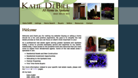What Katiedebill.com website looked like in 2020 (3 years ago)