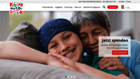 What Kinderkrebsstiftung.de website looked like in 2020 (3 years ago)