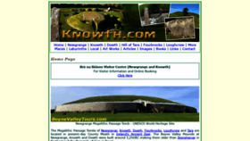 What Knowth.com website looked like in 2020 (3 years ago)