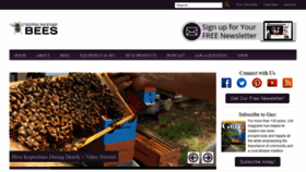 What Keepingbackyardbees.com website looked like in 2020 (3 years ago)