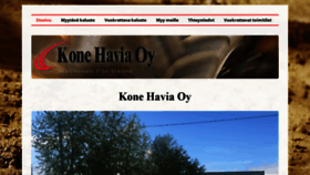 What Konehavia.fi website looked like in 2020 (3 years ago)