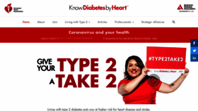 What Knowdiabetesbyheart.org website looked like in 2020 (3 years ago)