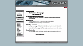 What Kohop.de website looked like in 2020 (3 years ago)