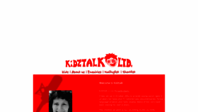 What Kidztalk.com website looked like in 2020 (3 years ago)