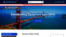 What Kleenblast.com website looked like in 2020 (3 years ago)