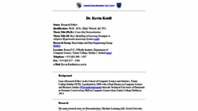 What Kevinkoidl.com website looked like in 2020 (3 years ago)
