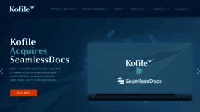 What Kofile.com website looked like in 2020 (3 years ago)