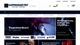 What Kappersshoppro.com website looked like in 2020 (3 years ago)