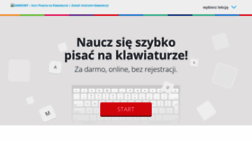 What Kurspisania.pl website looked like in 2020 (3 years ago)