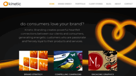 What Kineticbranding.com website looked like in 2020 (4 years ago)
