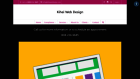 What Kiheiwebdesign.com website looked like in 2020 (3 years ago)